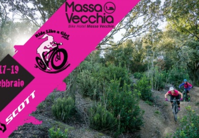 Locandina evento donne in bici a Massa Vecchia